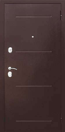 Дверь металлическая GD 7,5 - Антик Медь/Белый Ясень