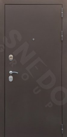 Дверь металлическая Бордо 3К - Муар Бордо/Эш Вайт