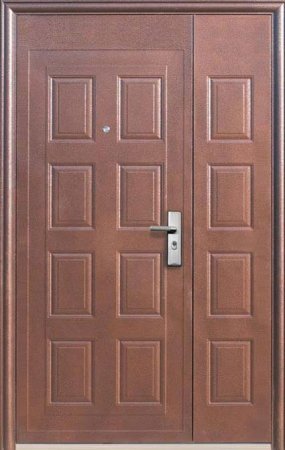 Дверь металлическая тамбурная D-108 1300 - Молотковая эмаль/Молотковая эмаль