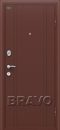 Дверь взломостойкая двухконтурная металлическая Door Out 201 Антик Медь/Wenge Veralinga