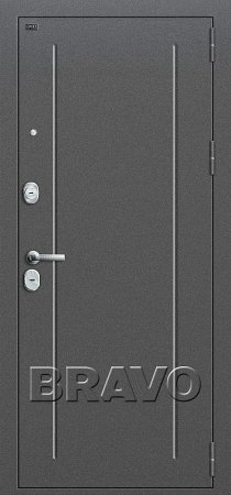 Дверь металлическая Groff T-220 Антик Серебро/Wenge Veralinga