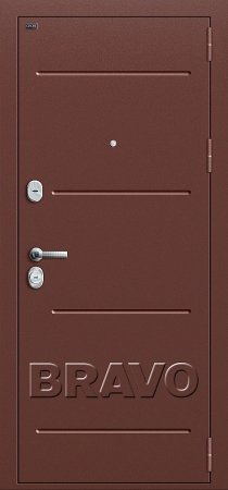 Дверь металлическая Groff Т-221 Антик Медь/Wenge Veralinga