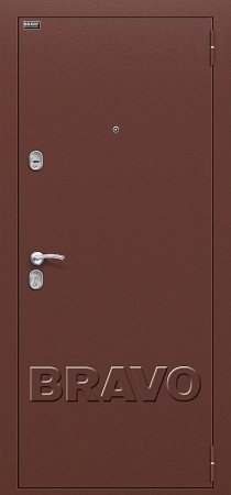 Дверь взломостойкая двухконтурная металлическая Старт Антик Медь/Венге