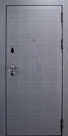 Дверь металлическая Форт М6 - Серый Дуб/Беленый дуб