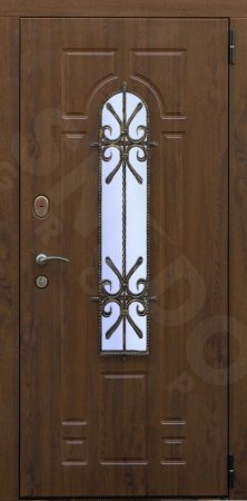 Дверь металлическая Лацио - Грецкий Орех/Грецкий Орех
