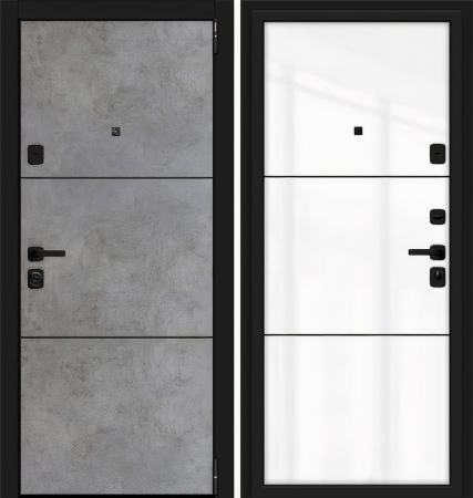 Дверь элитные металлическая Порта M П50 Dark Concrete /Angel /Лунный камень