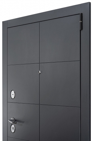 Дверь металлическая Порта S-10 Graphite Pro/Virgin AB-6/Лунный камень