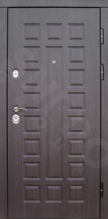 Дверь металлическая Сенатор 3К - Венге/Белая Лиственница